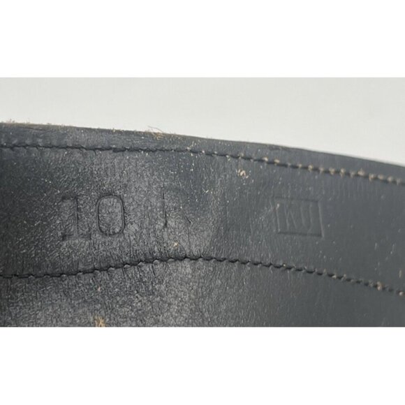 Vtg BFG BF Goodrich Military Combat Capped Toe Black Leather Jump Boot Size 10